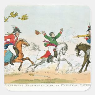 The Battle of Waterloo Square Sticker