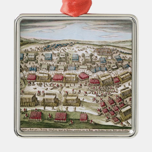 The Battle of White Mountain , 8th November 1620 Metal Tree Decoration (Front)