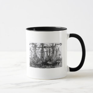 The Battle of Zonchio in 1499 Mug