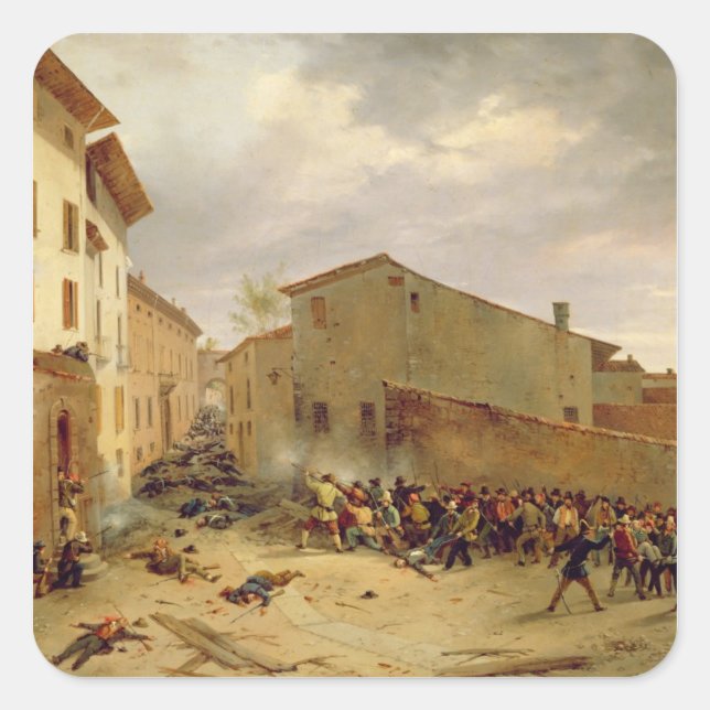 The Battle Square Sticker (Front)