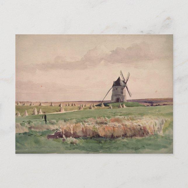 The Battlefield of Crecy, 26 August, 1346 Postcard (Front)