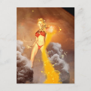 The bautiful mystical elf postcard