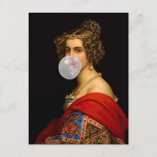 The Bavarian Beauty and the Bubble Gum Postcard