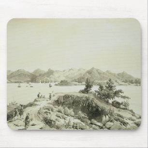 The Bay and Island of Hong Kong, plate 4 from 'Ske Mouse Pad
