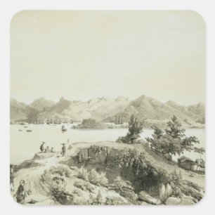 The Bay and Island of Hong Kong, plate 4 from 'Ske Square Sticker