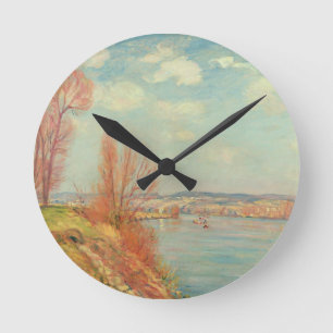 The Bay and the River, 1901 (oil on canvas) Round Clock