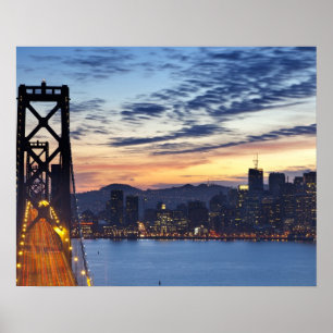 The Bay Bridge from Treasure Island Poster