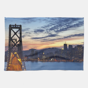 The Bay Bridge from Treasure Island Tea Towel