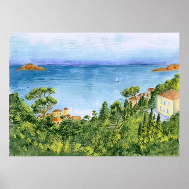 The Bay of Marseilles, France - framable print (Front)