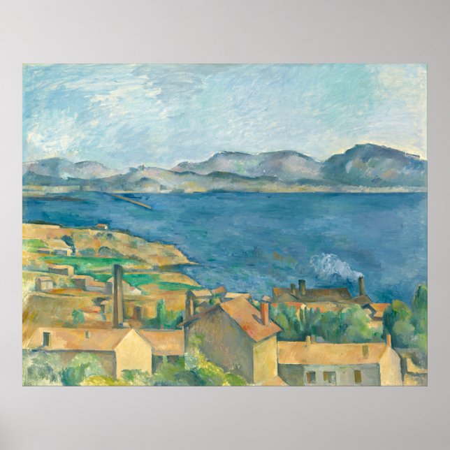 The Bay of Marseilles Paul Cezanne  Poster (Front)