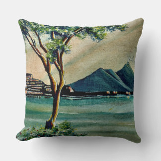 The Bay Of Naples Italy Cushion
