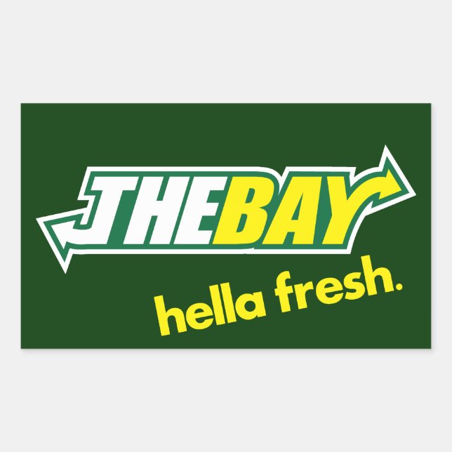 The Bay Way Rectangular Sticker (Front)