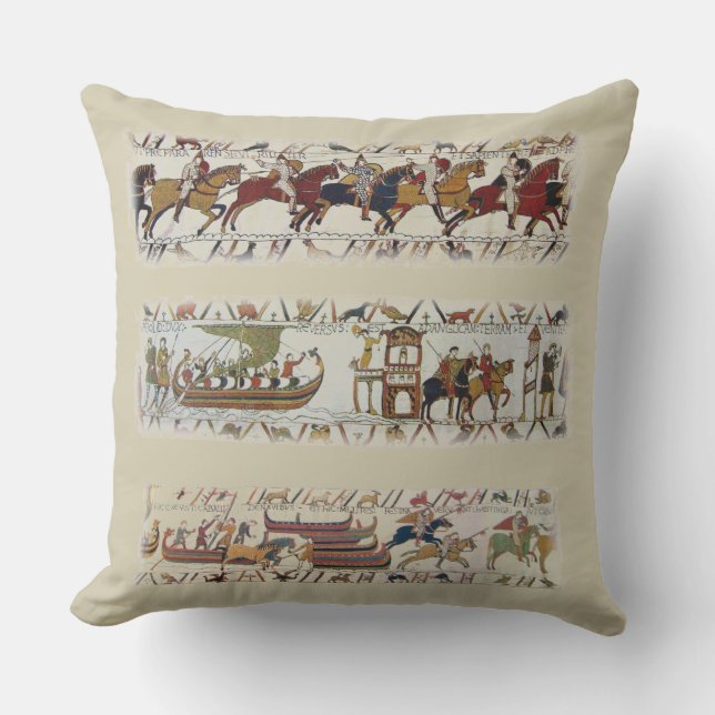The Bayeux Tapestry a3 Cushion (Front)