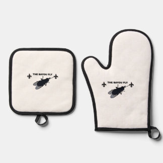 The Bayou Fly Oven Mitt & Pot Holder Set