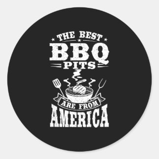 The bbq pits are from america grill cookout  classic round sticker