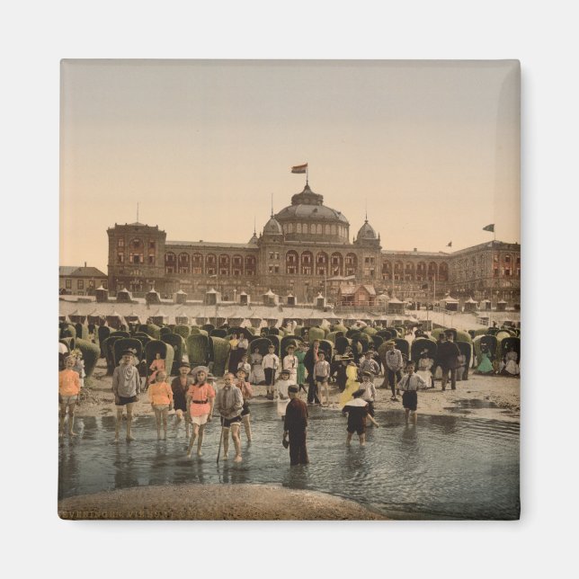 The Beach and Kursaal, Scheveningen, Netherlands Magnet (Front)