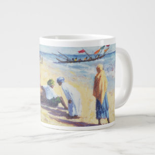 The Beach at Abene Senegal 1997 Large Coffee Mug