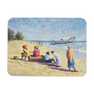 The Beach at Abene Senegal 1997 Magnet
