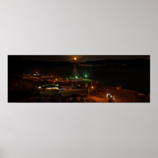 The Beach at Night Poster