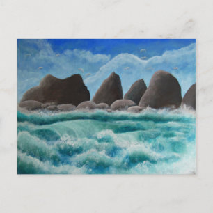 The Beach at Oceanside - Postcard