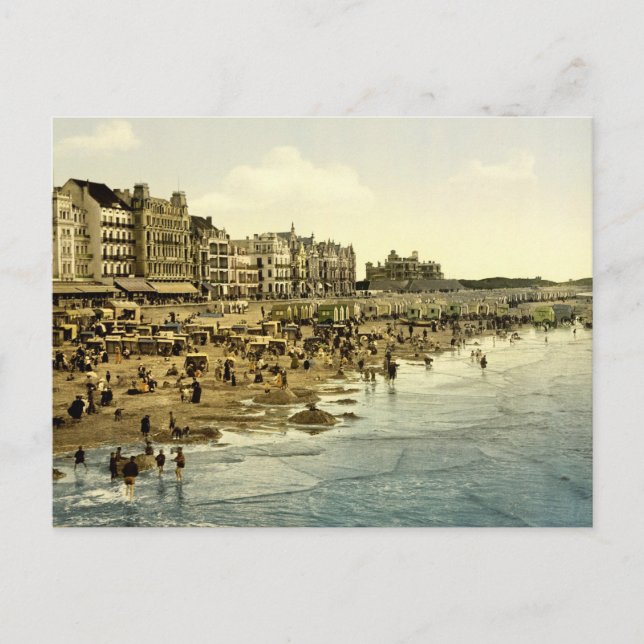 The beach at Ostend Belgium Postcard (Front)