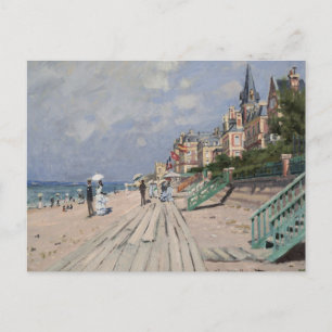 The Beach at Trouville by Claude Monet Postcard