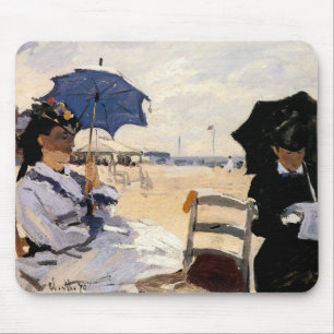 The Beach at Trouville Mouse Pad