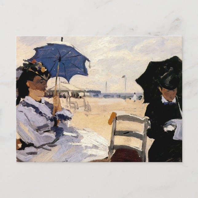 The Beach at Trouville Postcard (Front)