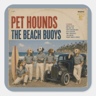 The Beach Buoys Album: a parody Square Sticker