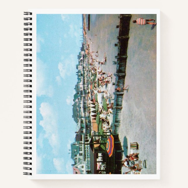 The Beach, Cape May NJ, Vintage Notebook (Front)
