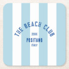 The Beach Club Crest Blue Cabana Stripe