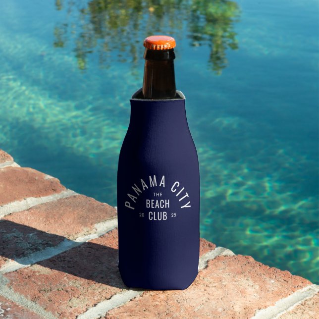 The Beach Club Deep Blue Personalised Destination  Bottle Cooler (In Situ Pool)
