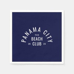 The Beach Club Deep Blue Personalised Destination Napkin
