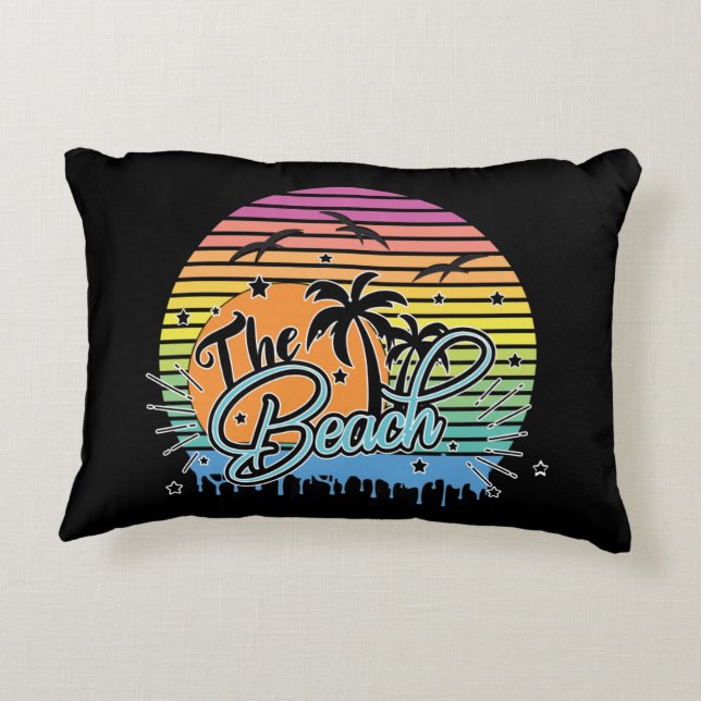 The Beach Decorative Cushion (Back)