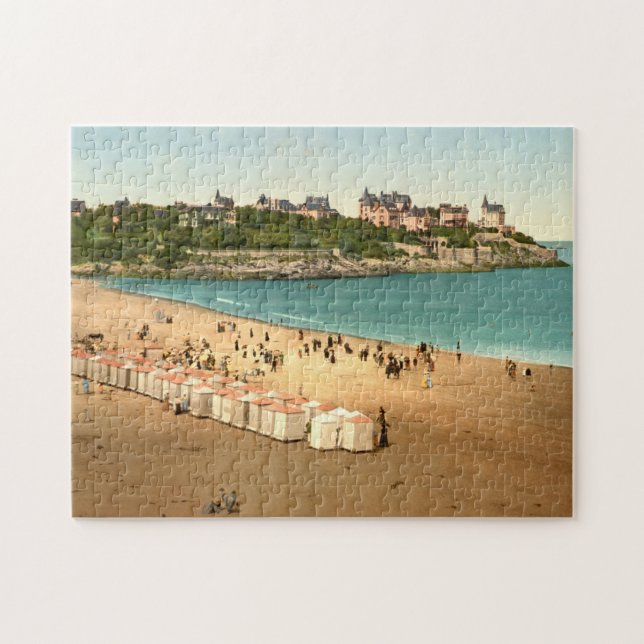 The Beach Dinard France Jigsaw Puzzle (Horizontal)