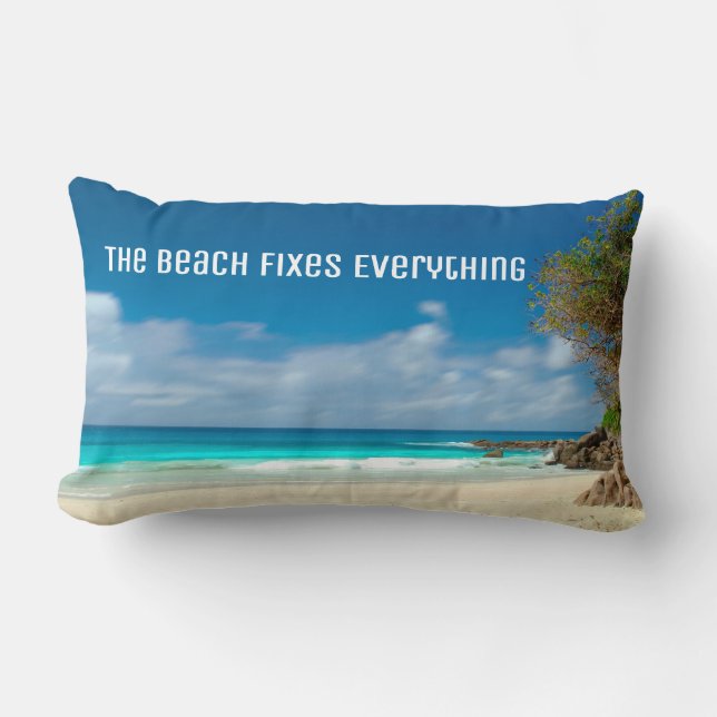 The Beach Fixes Everything Lumbar Cushion (Front)