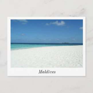 The Beach in Maldives Postcard