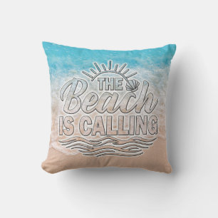 The Beach Is Calling  Cushion