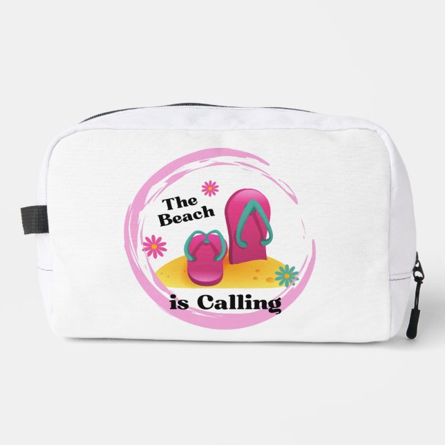 the beach is calling dopp kit (Front)