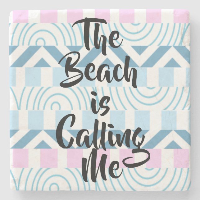 THE BEACH IS CALLING ME coaster (Front)