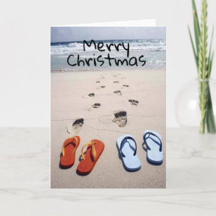 THE BEACH IS CALLING YOUR NAME AT "CHRISTMAS" CARD