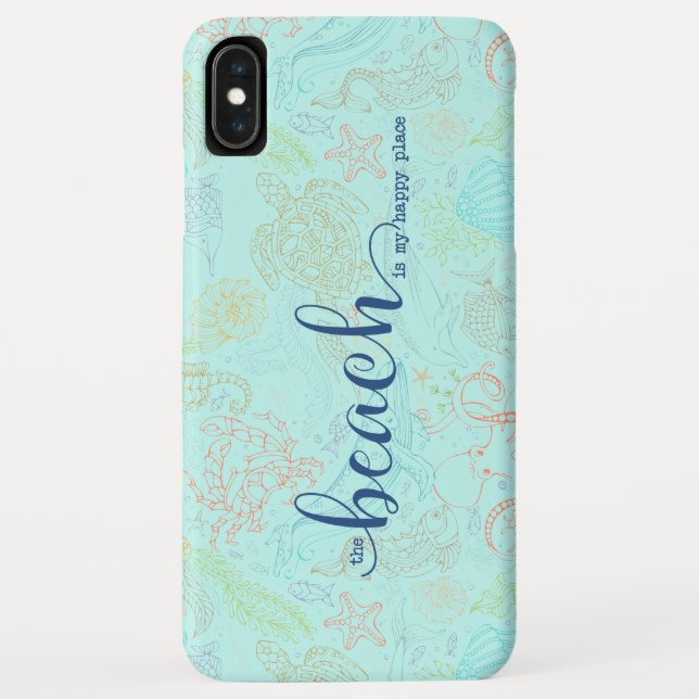 The Beach is My Happy Place Case-Mate iPhone Case (Back)