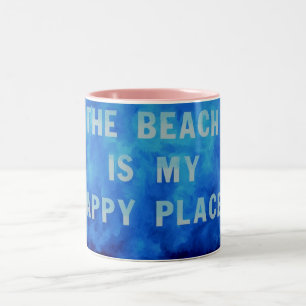 The Beach is my happy place Mug