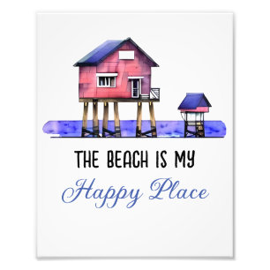 The Beach is my Happy Place Photo Print