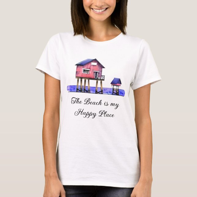 The Beach is my Happy Place T-Shirt (Front)