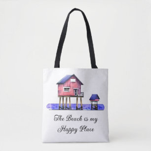 The Beach is my Happy Place Tote Bag
