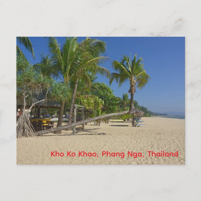 The Beach, Kho Ko Khao, Phang Nga Postcard (Front)