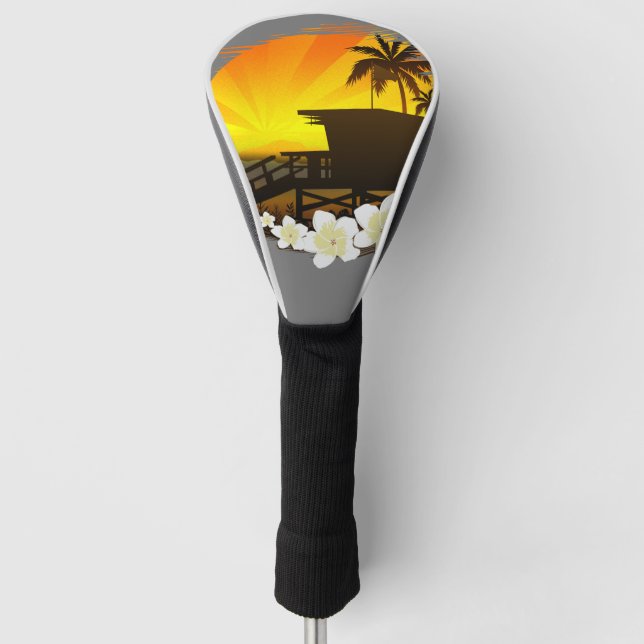The Beach Life Golf Head Cover (Front)