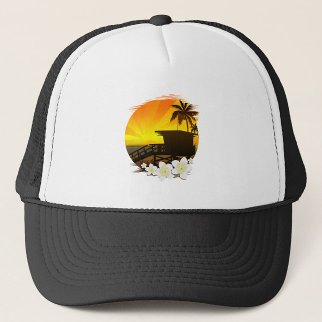 The Beach Life Trucker Hat (Front)