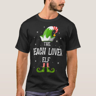 The Beach Lover Elf Family Matching Group Christma T-Shirt